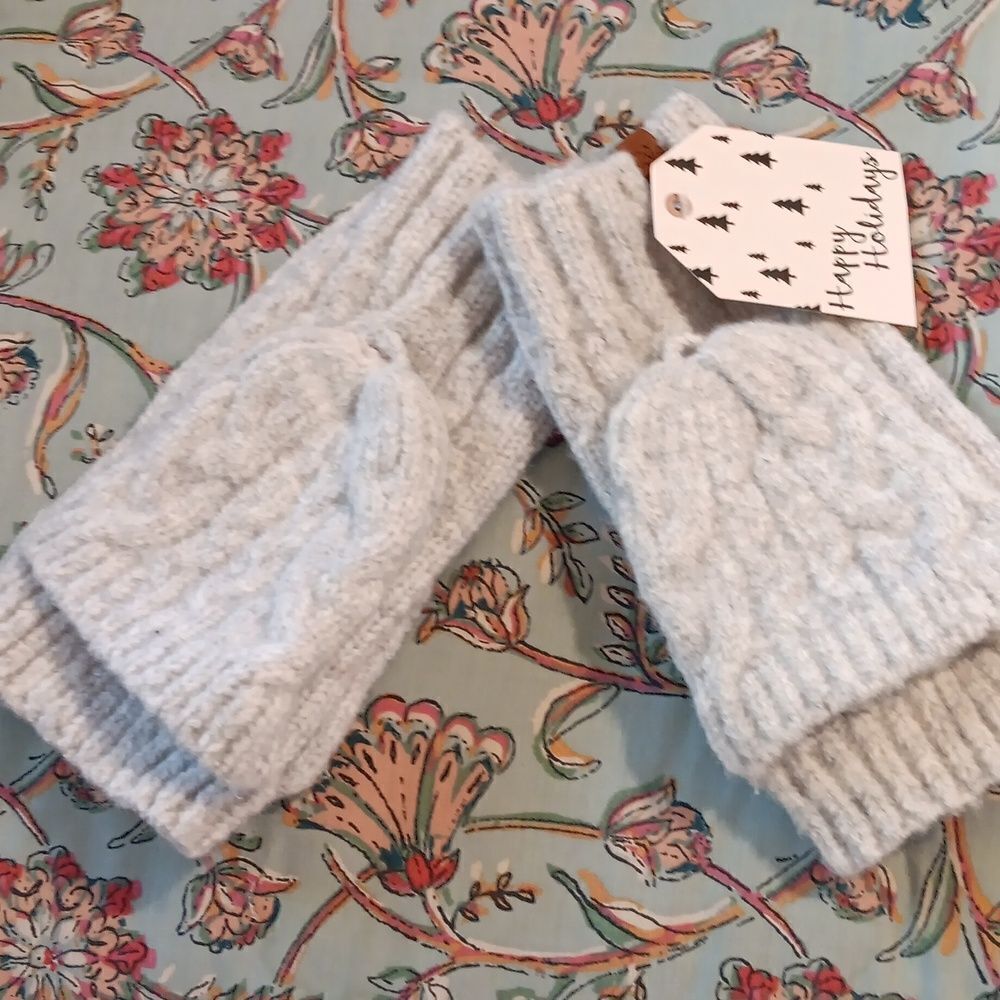 NWT  D&Y Convertible Fingerless Gloves/Mittens